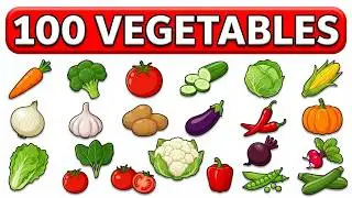 100 Vegetables Name l List of Common Vegetables ll Vegetables Vocabulary in English With Pictures