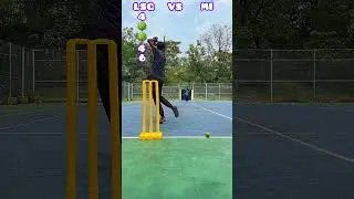 LSG VS MI 1 over cricket match 😱 Who is the winner 🏆 #cricket  #shorts #cricketlover