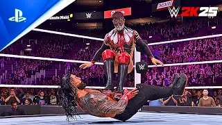 WWE 2K25 - Roman Reigns vs. Demon Finn Balor - Universal Championship| No Holds Barred Match