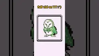 Rowlet as a Gen 1 mon #pokemon #art #pixelart #ドット絵