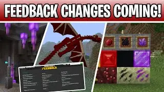 Minecraft Feedback Major Changes Are Coming! Ideas, Features & Updates