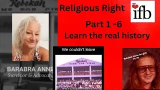 My memories as a child with the religious right and Christian extremists. 