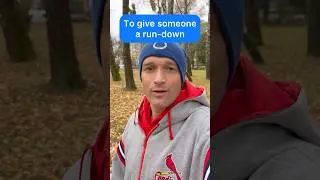 А ви знаєте, що означає TO GIVE SOMEONE A RUN-DOWN? #shorts