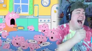American Cup Song - Peppa and Roblox Piggy Funny Animation | REAKTION