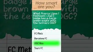 What France Ligue 1 football club's badge has a large brown eagle with the letters OGC?