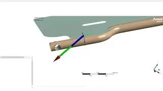 Подмодель ANSYS &laquo;Нагрузка на подшипник&raquo; с фиксированными и импортированными граничными условиями