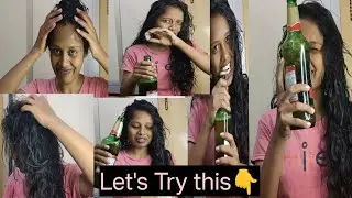 Hair wash ❌ , 🍻Beer wash✔️ #vibewithkodi #beerwash #haircare #youtube