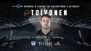 Victory Medal: Ola Toivonen wins the TAC Victoria Golden Boot