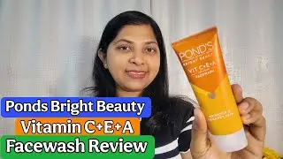 POND'S Bright Beauty Vit C+E+A Gel Face Wash Review #skincare #review