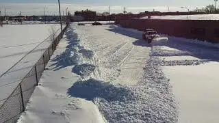Snow plowing with 3500hd dji drone