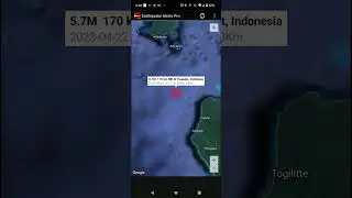 5.7 Earthquake Tuapejat, Indonesia 4-22-23