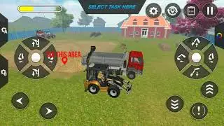 JCB -Yellow JCB- Digging sand