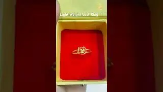Elegant 18K Gold Lotus Leaf Ring | Lightweight Daily Wear Gold Ring Design 2025