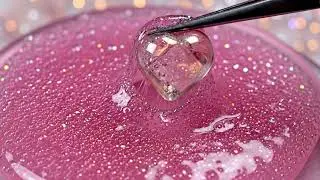Pearl Slime & Silver Seashell | Glossy Slime Extraction ASMR 8K