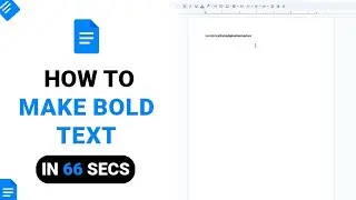 How to Make Bold Text on Google Docs [NEW]