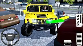 Hummer H1 precision SUV parking between cars city lot Android Gameplay Master of Parking SUV