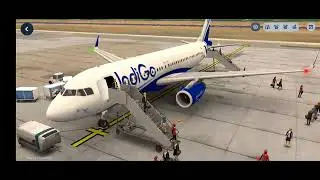 Indigo airplane flight operation #worldofairports 