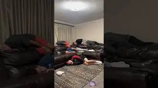 How did he stay asleep during all of this? Idk