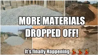 BUILDING OUR DREAM HOME IN GHANA 🔥💝/More Materials Dopped  Off.