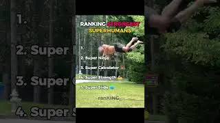 Top 5 Real-Life Superhumans 🦸&zwj;♂️ &mdash; Incredible Human Abilities Ranked 🤯 #shorts #super #hero #funny