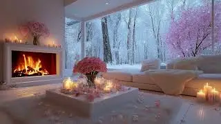 🔥🎹 Relaxing Winter Piano Lounge | Soft Piano Melodies & Cozy Fireplace Sounds for Focus & Sleep