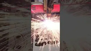 Our fully automated high definition CNC Plasma cutter in action!