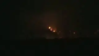 Night video of the Bull Draw fire, Nucla Colorado 08-08-2018