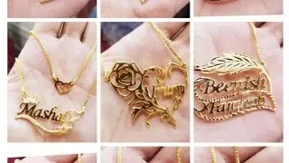 *_CUSTOMIZE GOLD PLATED NAME LOCKET - Bangle - Ring & Cufflinks_* ❤️🖤❤️
