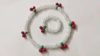 pulsera Cherry fácil paso a paso #pulsera #cereza #cherry #tutorial #bisuteria