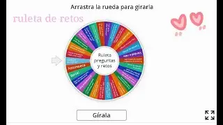 jugando con una ruleta de retos