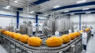 Inside a Modern Papaya Factory | Clean Food Processing & Export Packaging