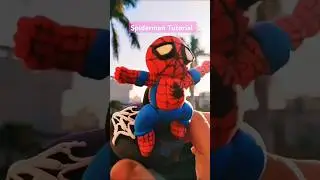 DIY Spiderman Clay Tutorial#shorts#youtubeshorts #art