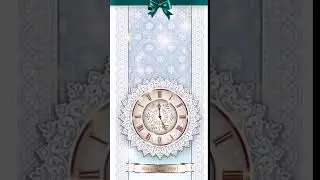 [Samsung Theme-Live Wallpaper] White new year clock