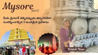 మైసూర్ లో ఈ 3 ప్రదేశాలు చూశారా? 😍  వేణుగోపాలస్వామిగుడి,చాముండి హిల్స్ & బృందావన్ గార్డెన్స్|DD vlogs