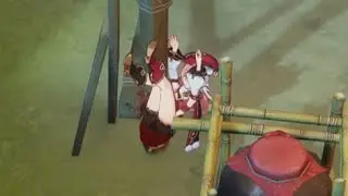 Hilichurl attacks vulnerable Yanfei stuck in falling animation
