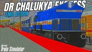 ✨MSTS LIVE : ELECTRIC TO EMD LOCO CHANGE 11006 DR. CHALUKYA EXP | MSTS #msts #shortsfeed
