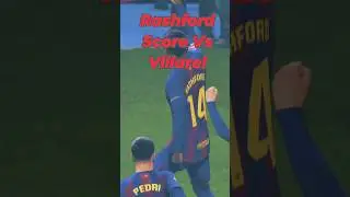 Rashford blasts goal vs Villarreal for FCB! 🔥⚽ #Rashford #FCB #Villarreal #LaLiga #Goal #FYP