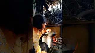 Rural life in Rajasthan making food on chule desi stove #desi #rural #life #nomad #survive