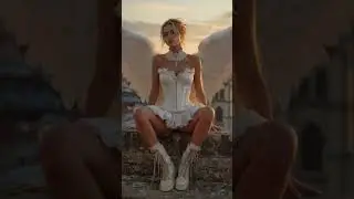 In this video, you can see a beautiful girl dressed like a fairy,#FairyLook #BeautifulGirl