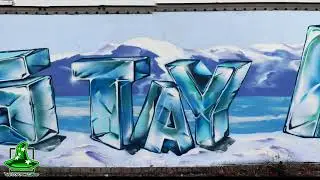 VIP Tour & Charter Bus Co. mural time-lapse