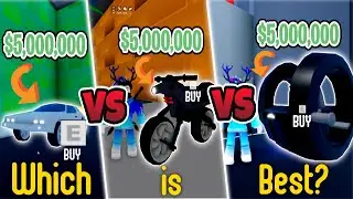 Thunderbird VS Hyperglider VS Lightbike (Comparision Review) - Best $5,000,000 vehicle in Mad City!