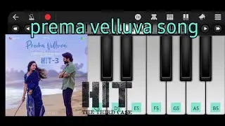 Prema velluva song|hit-3|piano tutorial|#walkband|#nani#srinidhishetty #hit3