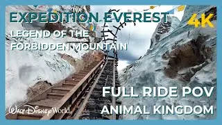 EXPEDITION EVEREST: Legend of The Forbidden Mountain [FULL RIDE POV] (4K) | Asia | Animal Kingdom