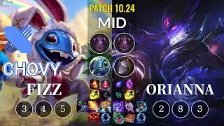 DRX Chovy Fizz vs Orianna Mid - KR Patch 10.24