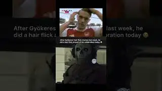 After Gy&ouml;keres&rsquo; hair flick memes last week, he did a hair flick as part of his celebration today 😭