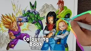 Профессиональный художник раскрашивает детскую раскраску! | Dragon Ball Z