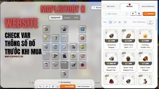 MapleStory N | WEB Check Thông Số Trang Bị MARKET & Nhân Vật – Mua Đồ Chuẩn Hơn