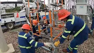 Capacitación Trabajos de Línea Viva – Media Tensión en pórticos de Subestaciones