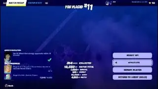 Fortnite: RR Does Mission to Search a Produce Box, an Ammo Box and a Chests. 11th Place