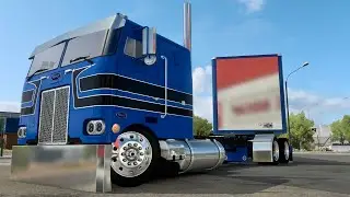 BLUE!!  Pete 352 Slammed & Stretched / journey through the mountains/ Jake brake action